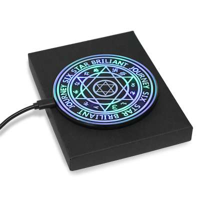 2019 New Style Magic Circle Wireless Charger With LED Light